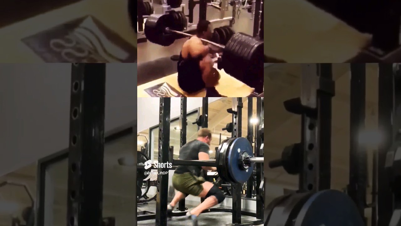 Safety bars- How to use them to squat safely  #gymfails