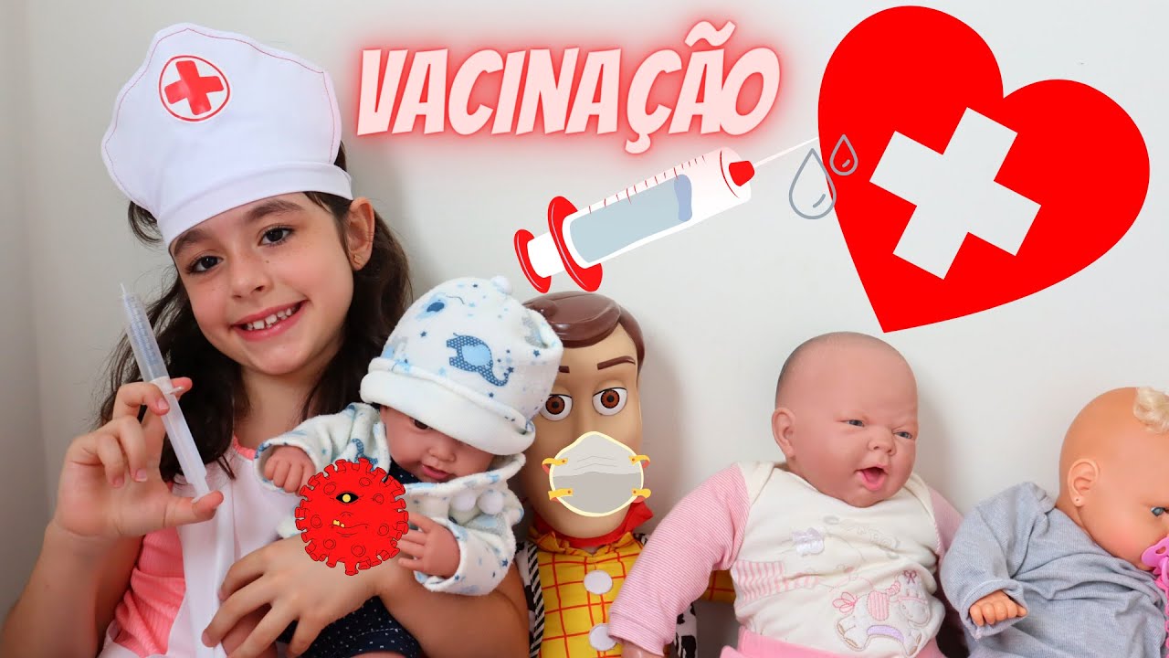 MEU BEBÊ REBORN TOMOU A VACINA DO CORONAVÍRUS !!! BRINCANDO DE BONECA