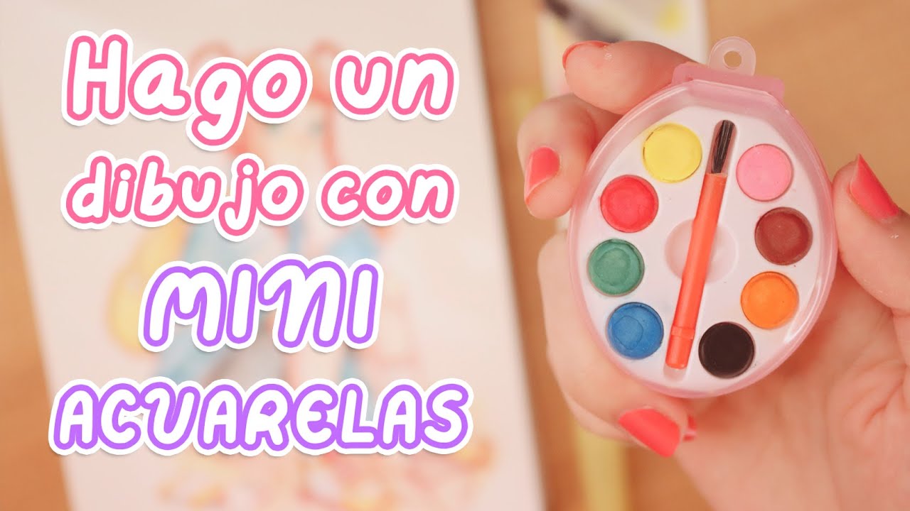 Pintando con Mini acuarelas! ¿FUNCIONAN? 🎨