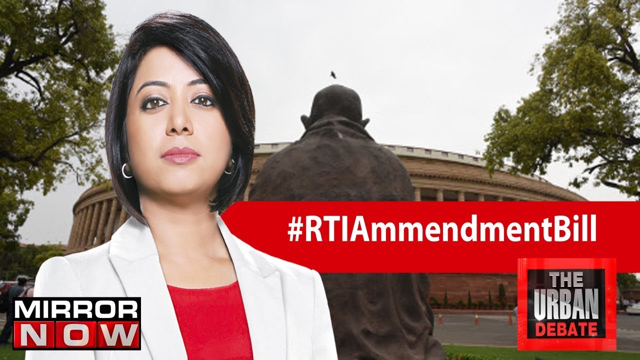 RTI ammendment bill introduced in Lok Sabha | The Urban Debate With Faye D'Souza