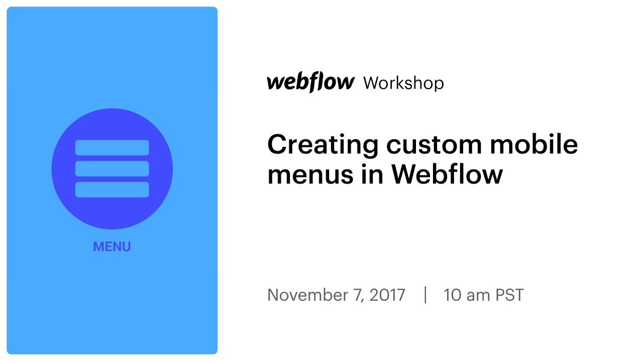 Creating custom mobile menus in Webflow
