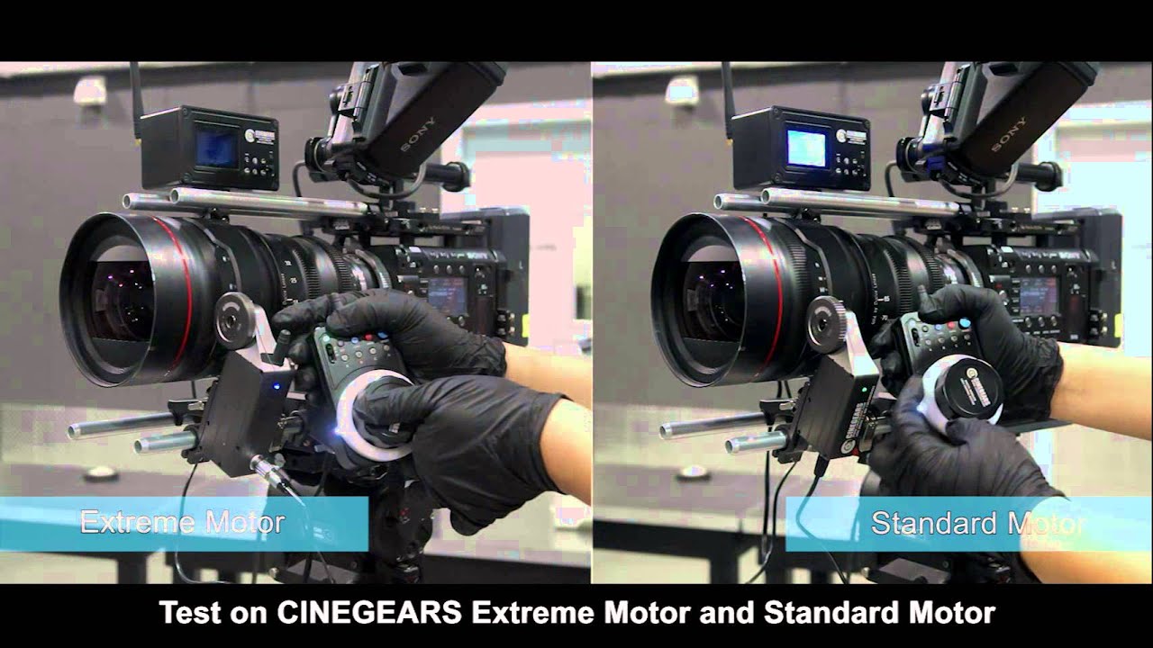 Cinegears Motor, Extreme and Standard test on RED 18 - 85 Zoom Lens