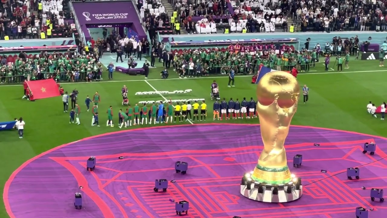 CEREMONIA APERTURA SEMIFINAL FRANCIA vs MARRUECOS FIFA WORLD CUP QATAR 2022  🇶🇦AL BAYT STADIUM