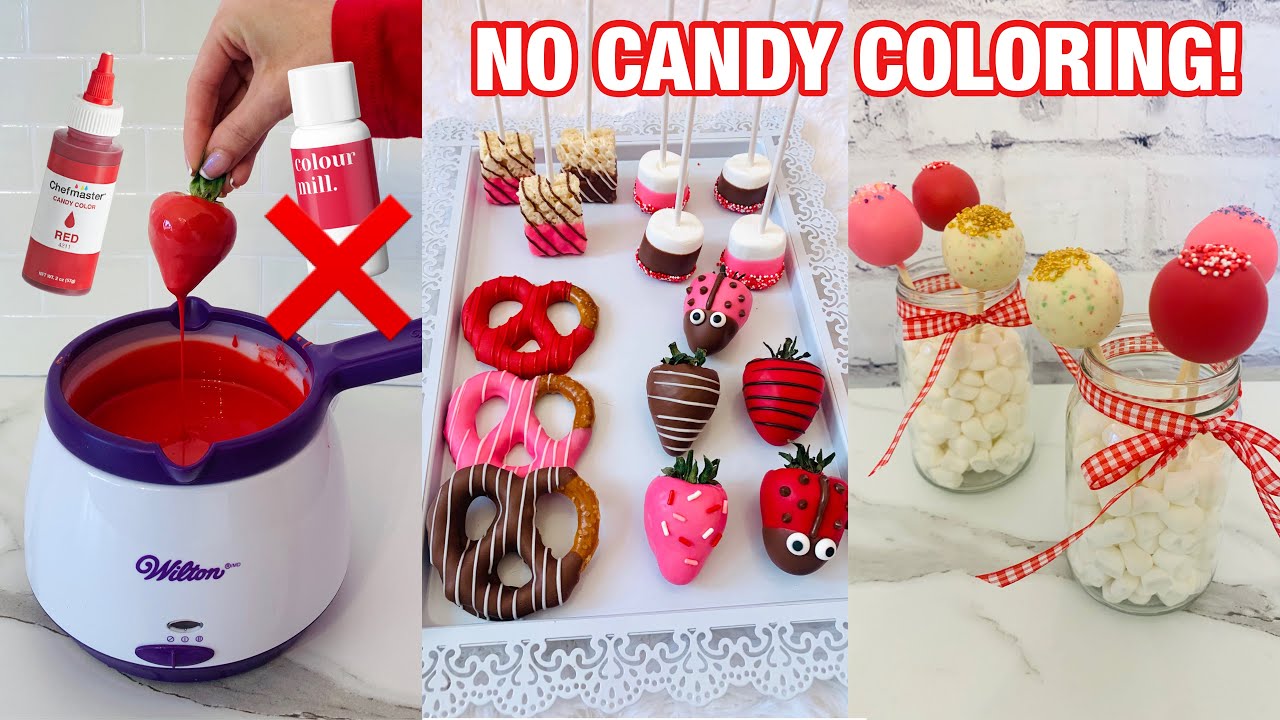 EASIEST WAY TO MAKE CHOCOLATE DIPPED TREATS WITHOUT CANDY COLORING | Save Money on Candy Coloring