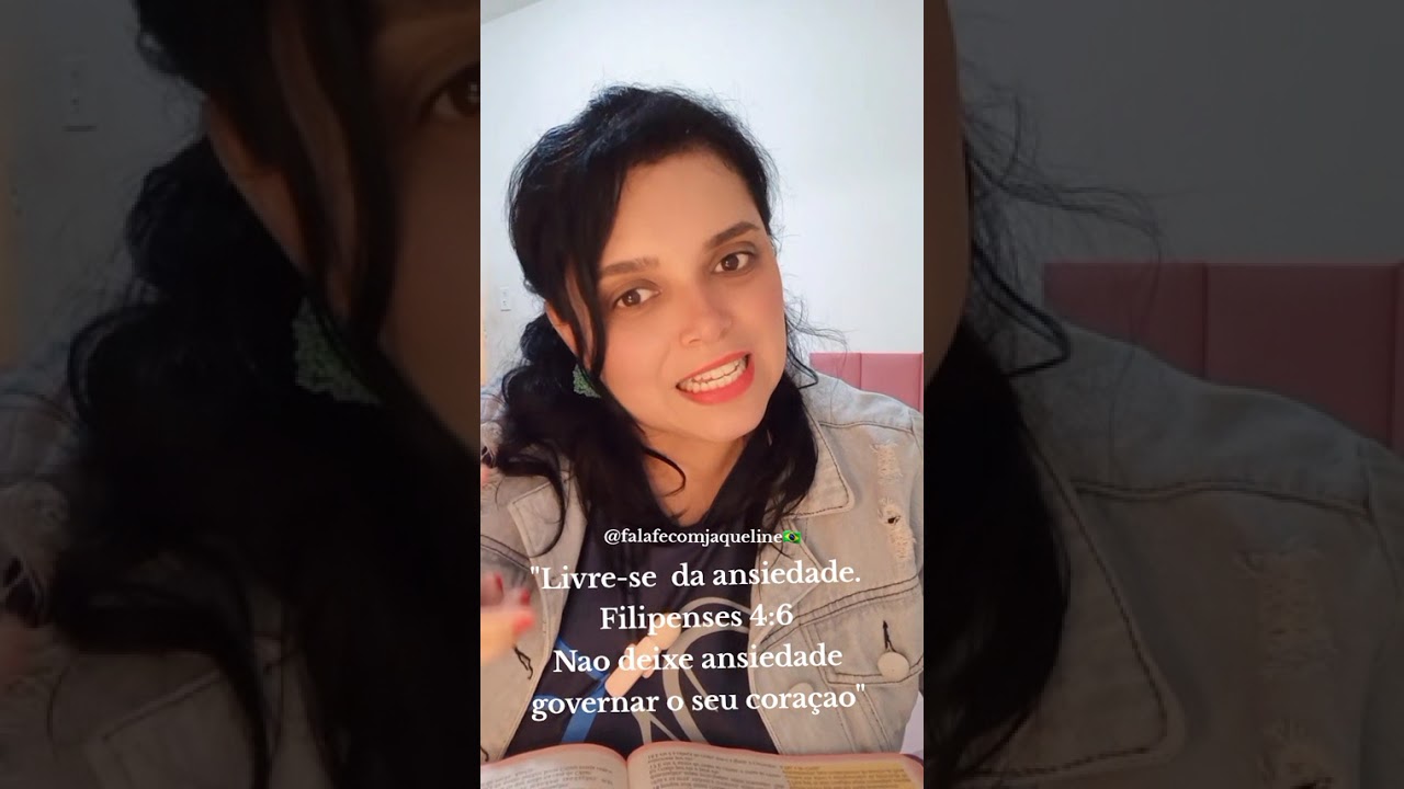 Livre-se da ansiedade e confie no Senhor.