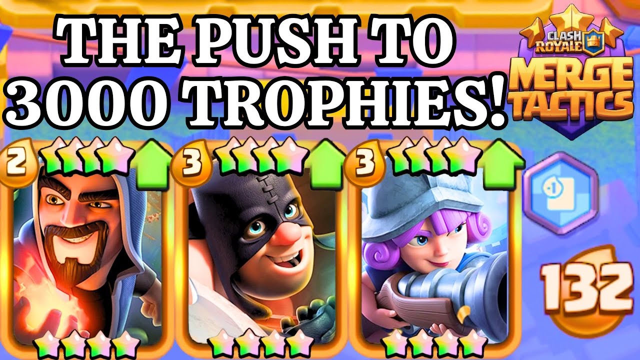 The BEST TEAM To Reach 3000 TROPHIES! - Clash Royale Merge Tactics