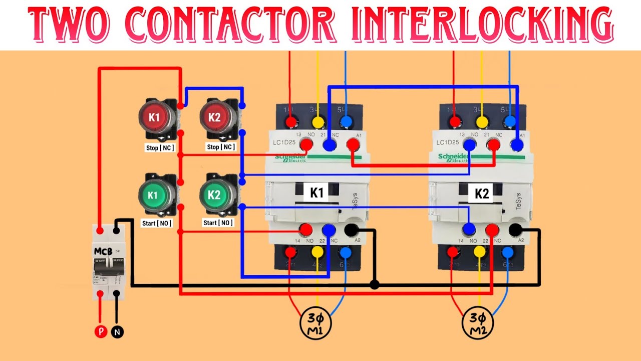 Contactor Interlocking Connection l Holding Circuit l