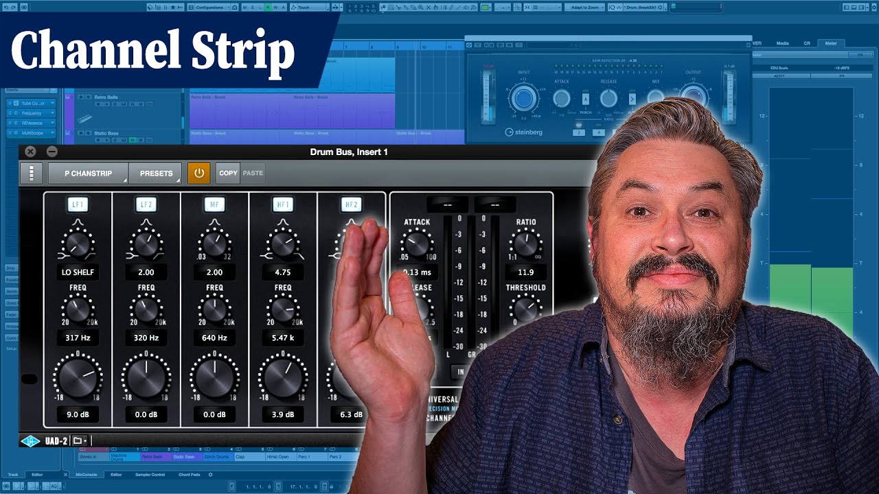 UAD Precision Channel Strip Plugin - Clean Precise EQ and Compressor