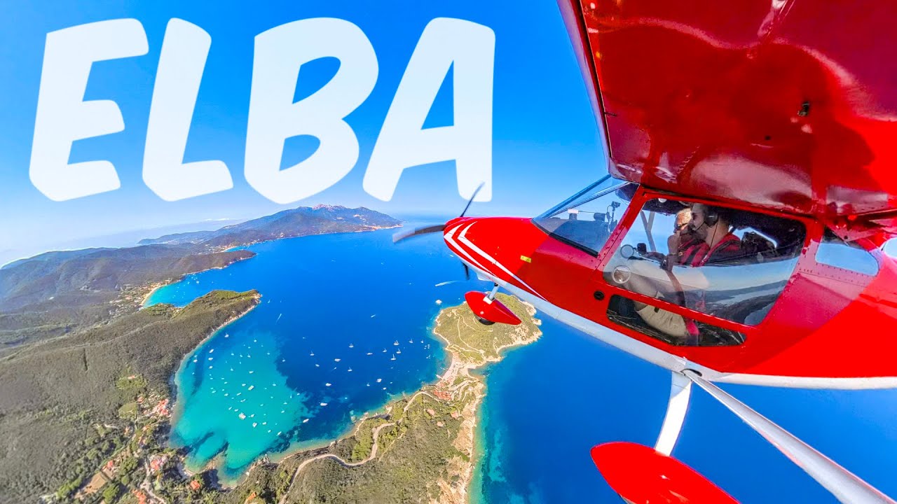 vado all'Isola D'Elba con il mio Aereo 🏖