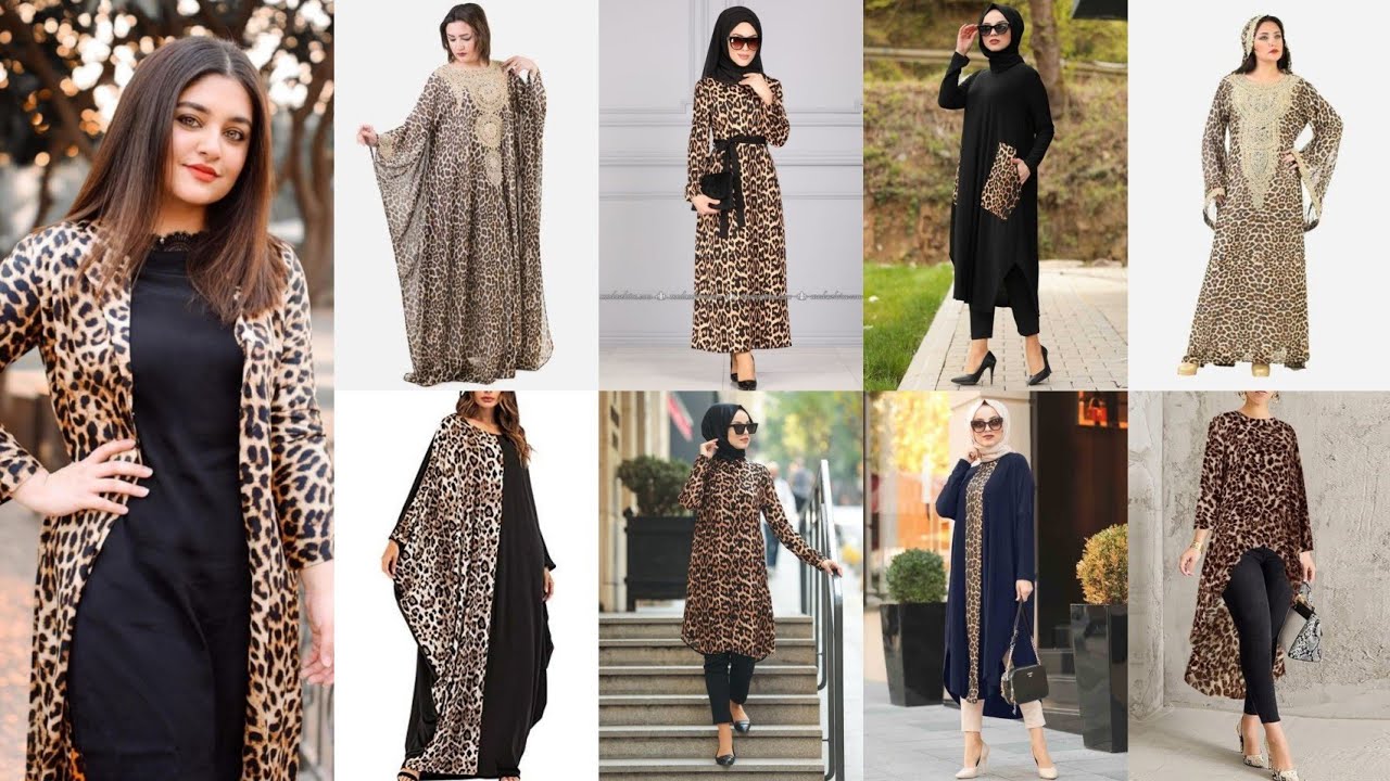Latest Chita Print Abaya Designs And Dresses|Leopard Print Outfits|Most Stylish Leopard Print ideas
