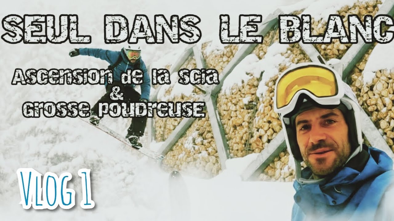 SEUL DANS LE BLANC : Ascension de La Scia & Snowboard / Poudreuse en Forêt ❄️