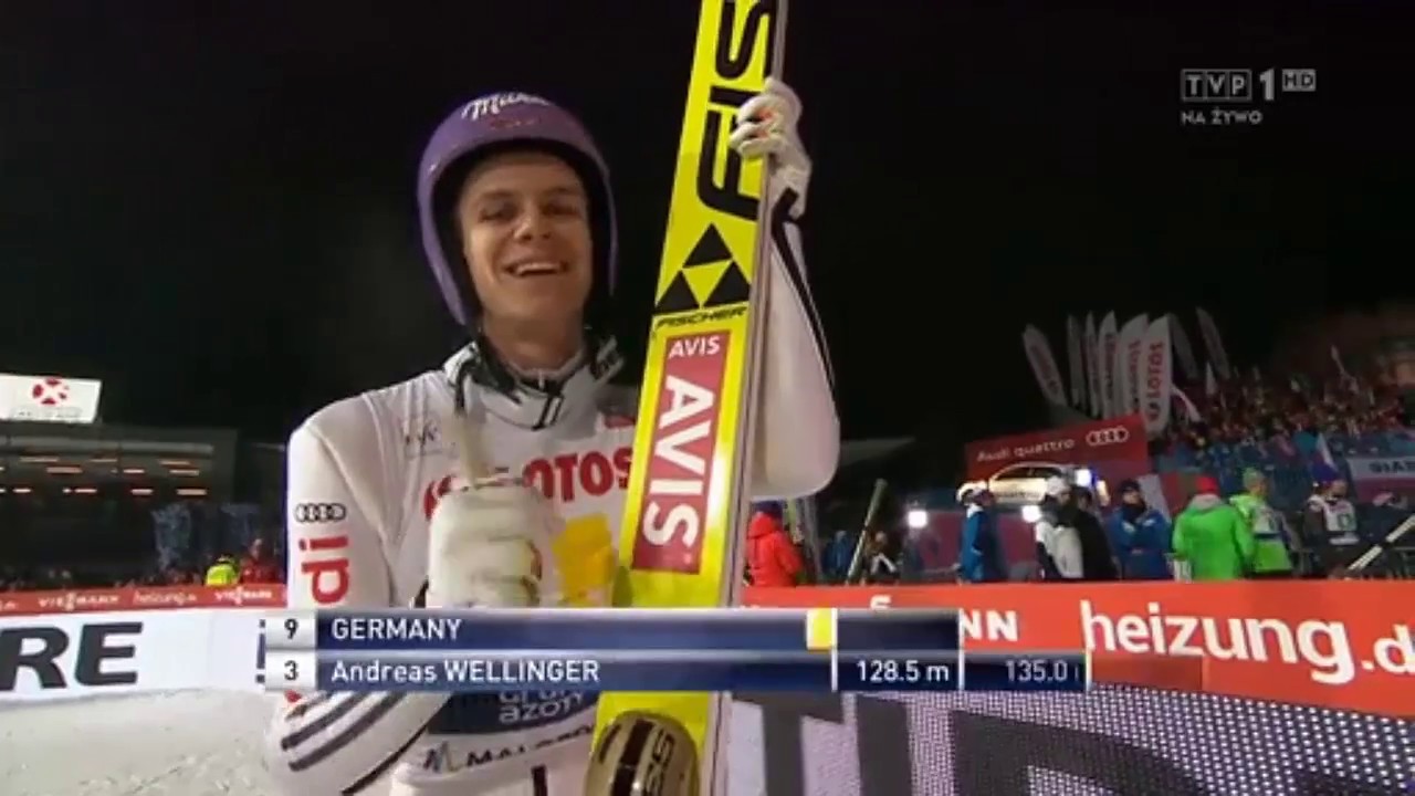 Andreas Wellinger 135m. (Zakopane 21.01.2017r.)