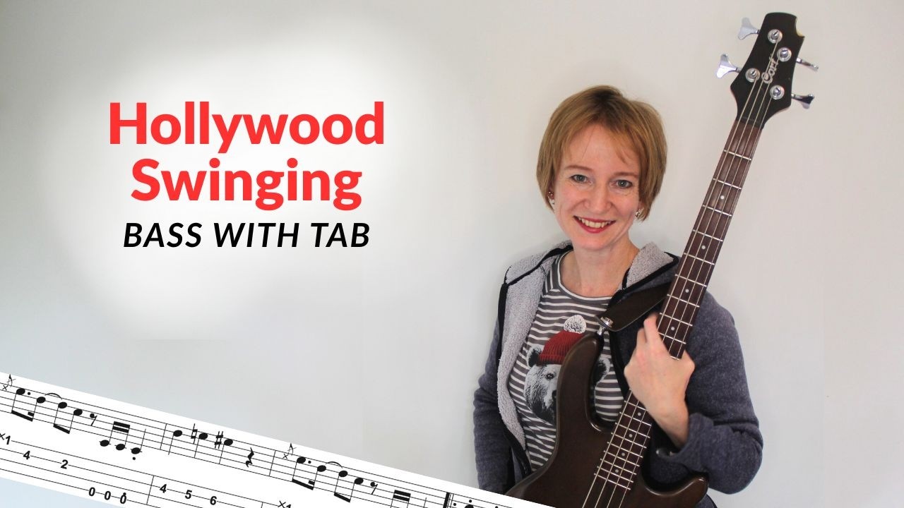 Hollywood Swinging - Kool & The Gang / Bass Play-Along with Tab!