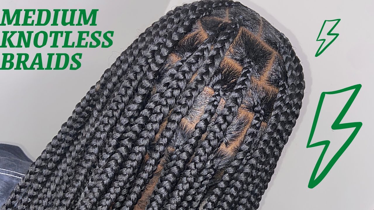 Medium Knotless Braids | 36 inches