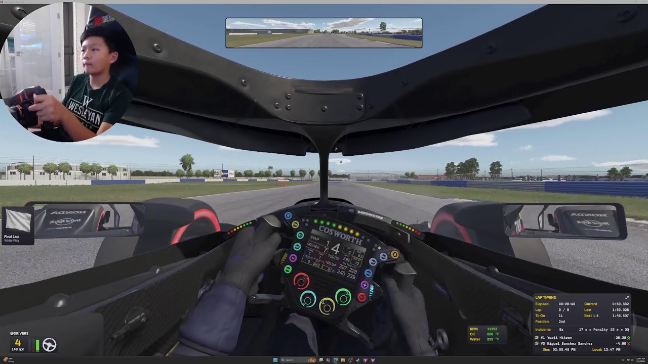 IndyCar at Sebring for Formula Class Grind? (Class B Race) - #iracing