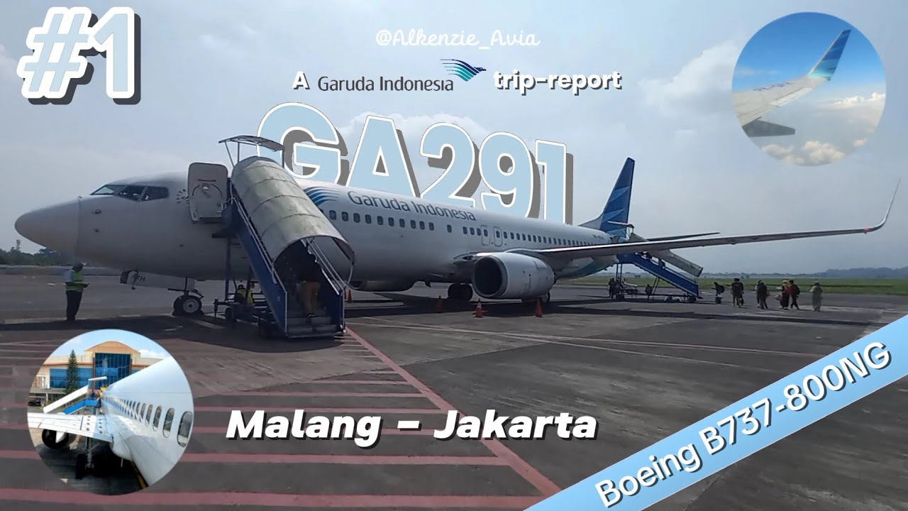 Ep. 1 | Garuda Indonesia Trip-Report Flight GA291 Malang - Jakarta