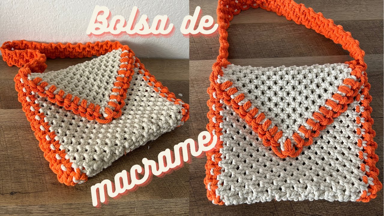 Tutorial Como Fazer Bolsa Colorida de Macrame