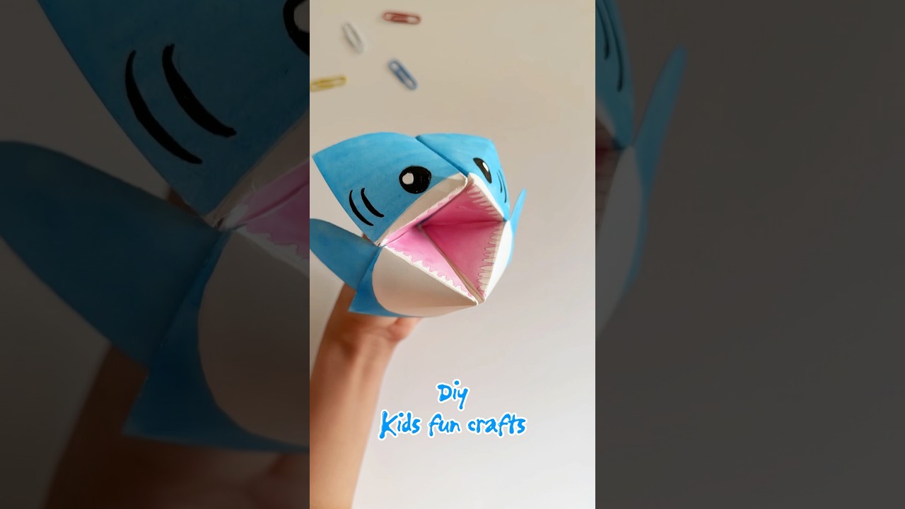 Детские забавные поделки 🐟 🦈 