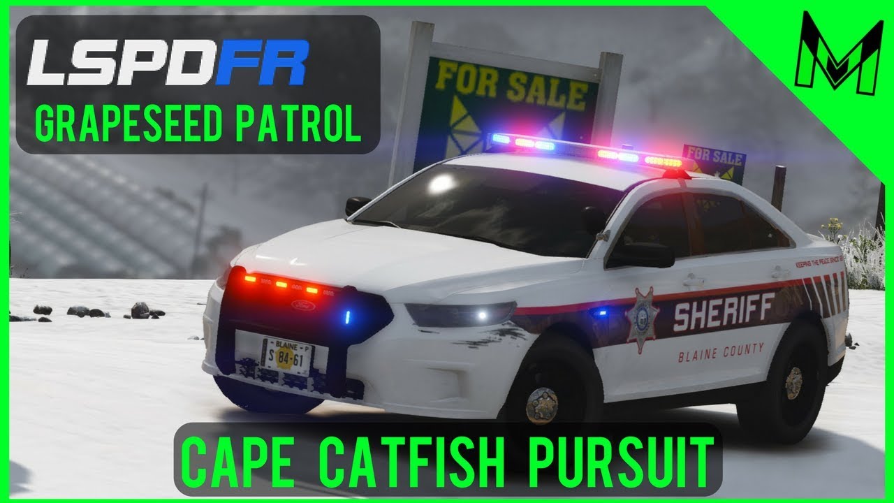 LSPDFR #54 Ice Skating Pursuit (BCSO FPIS Patrol// GTA 5 Cop Mod)