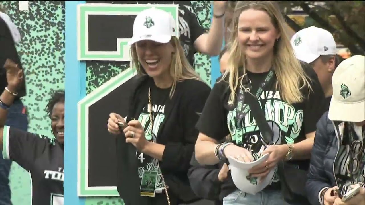 Ticker tape confetti at the NY Liberty Parade of Champions