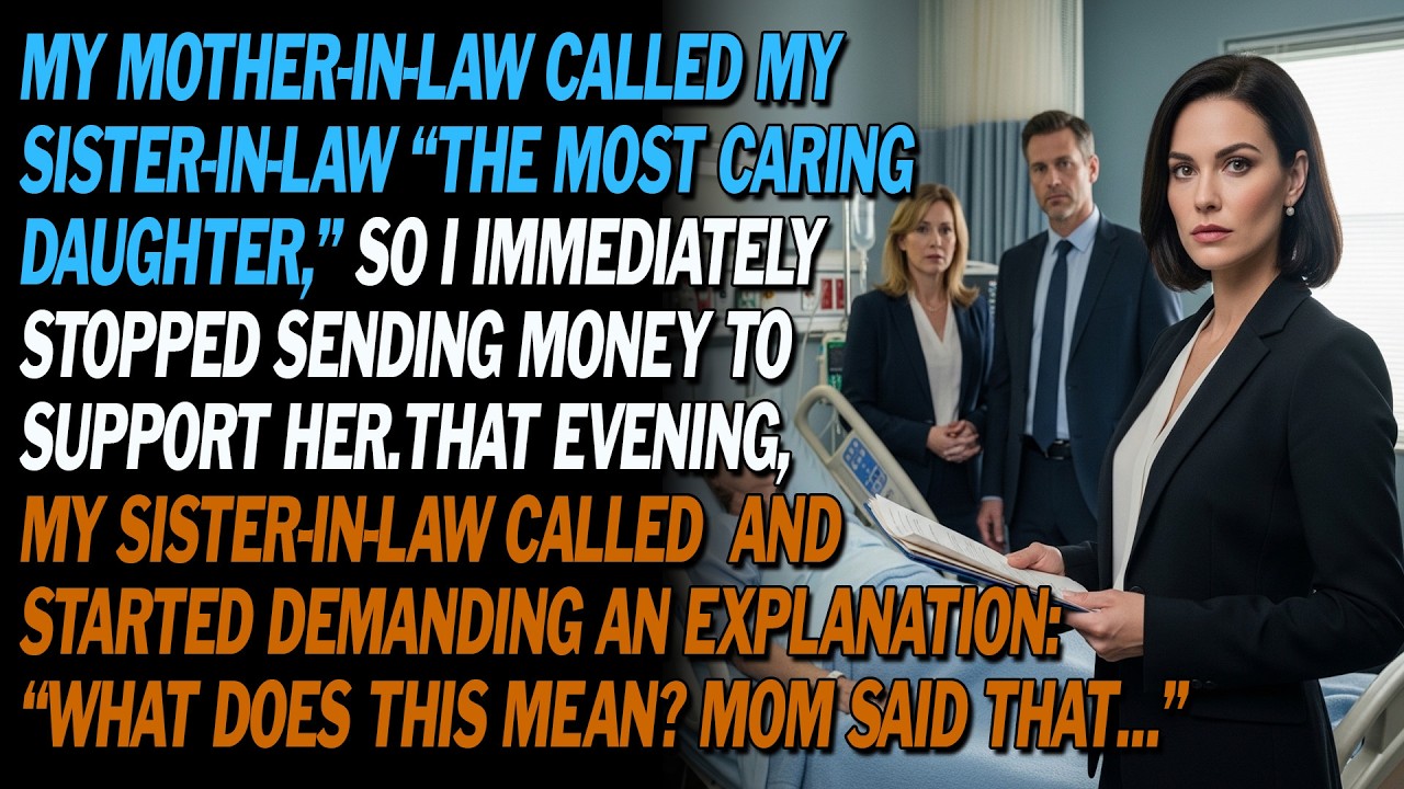 My Mother-in-law Praised My Sister-in-law 👏 As “Most Caring,” 💸 So I Stopped Sending Money.