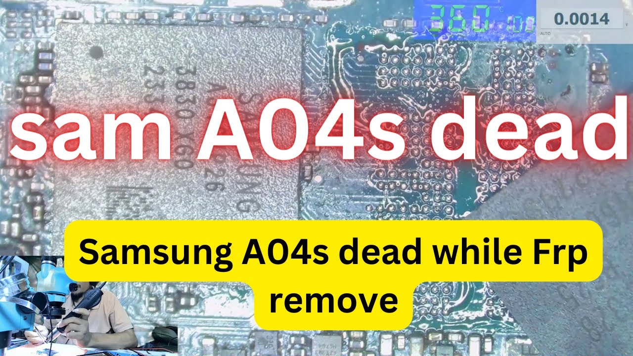 Samsung A04s dead while Frp remove // samsung A04s dead