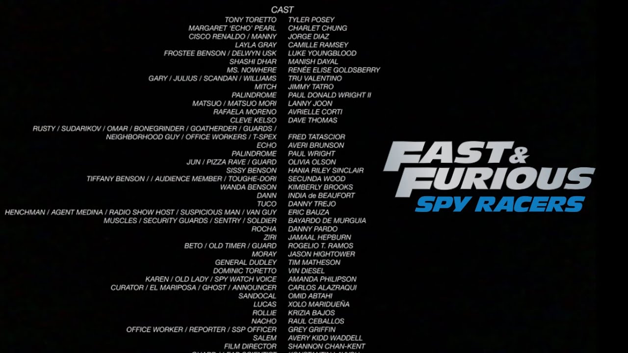 Fast & Furious Spy Racers (2023) End Credits