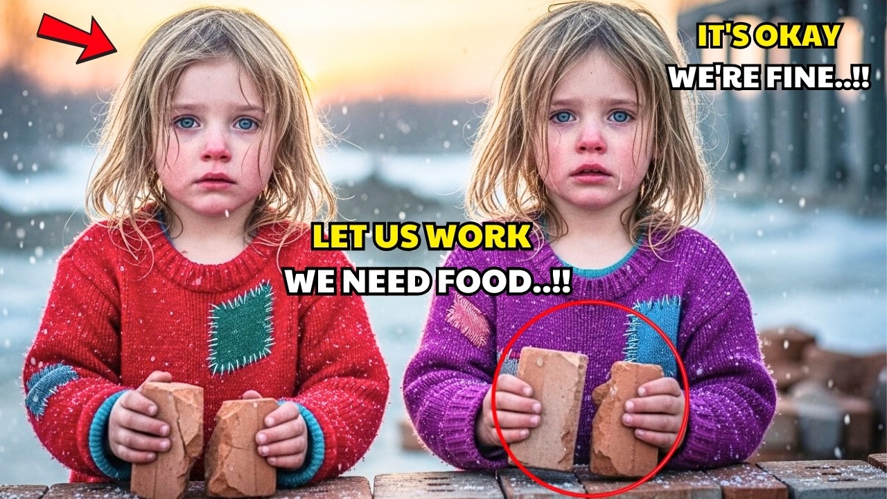 TWO POOR GIRLS CARRIED BRICKS TO EARN MONEY FOR FOOD—UNTIL A BILLIONAIRE DISCOVERED THE TRUTH.