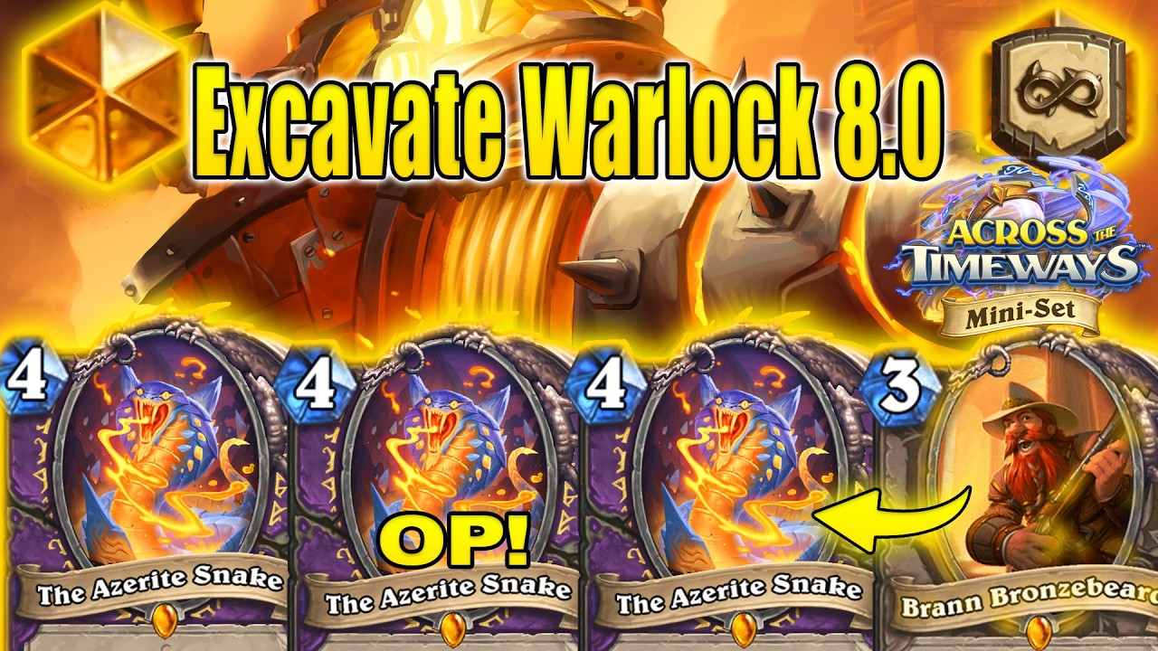 Excavate Warlock 8.0 Deck Is Still Really Good in 2026 At Across the Timeways Mini-Set | Hearthstone