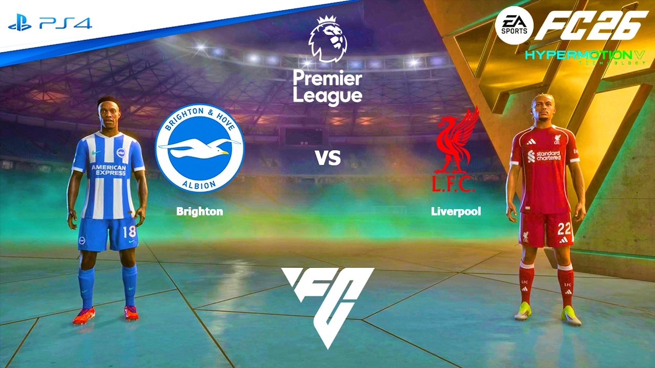 FC 26 PS4 - Брайтон против Ливерпуля | Матч Премьер-лиги