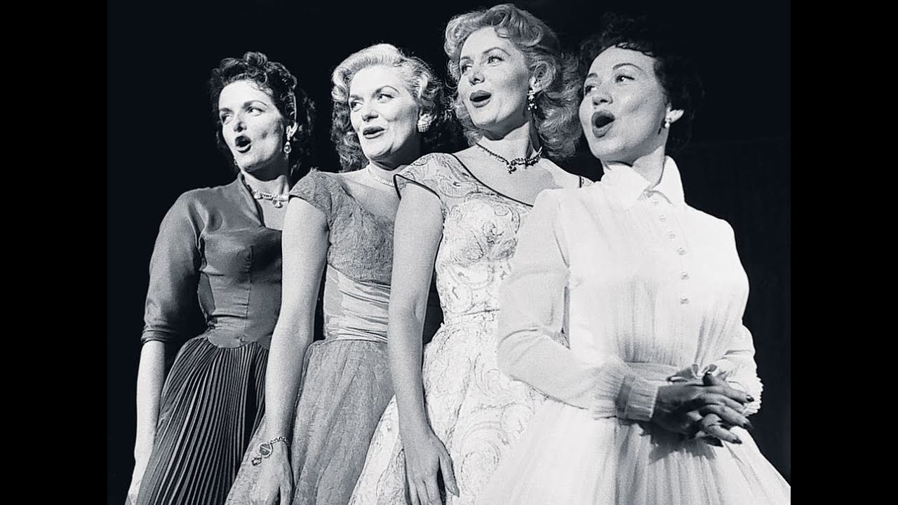 The 4 Girls:  Jane Russell, Connie Haines, Rhonda Fleming, Beryl Davis, sing gospel songs.