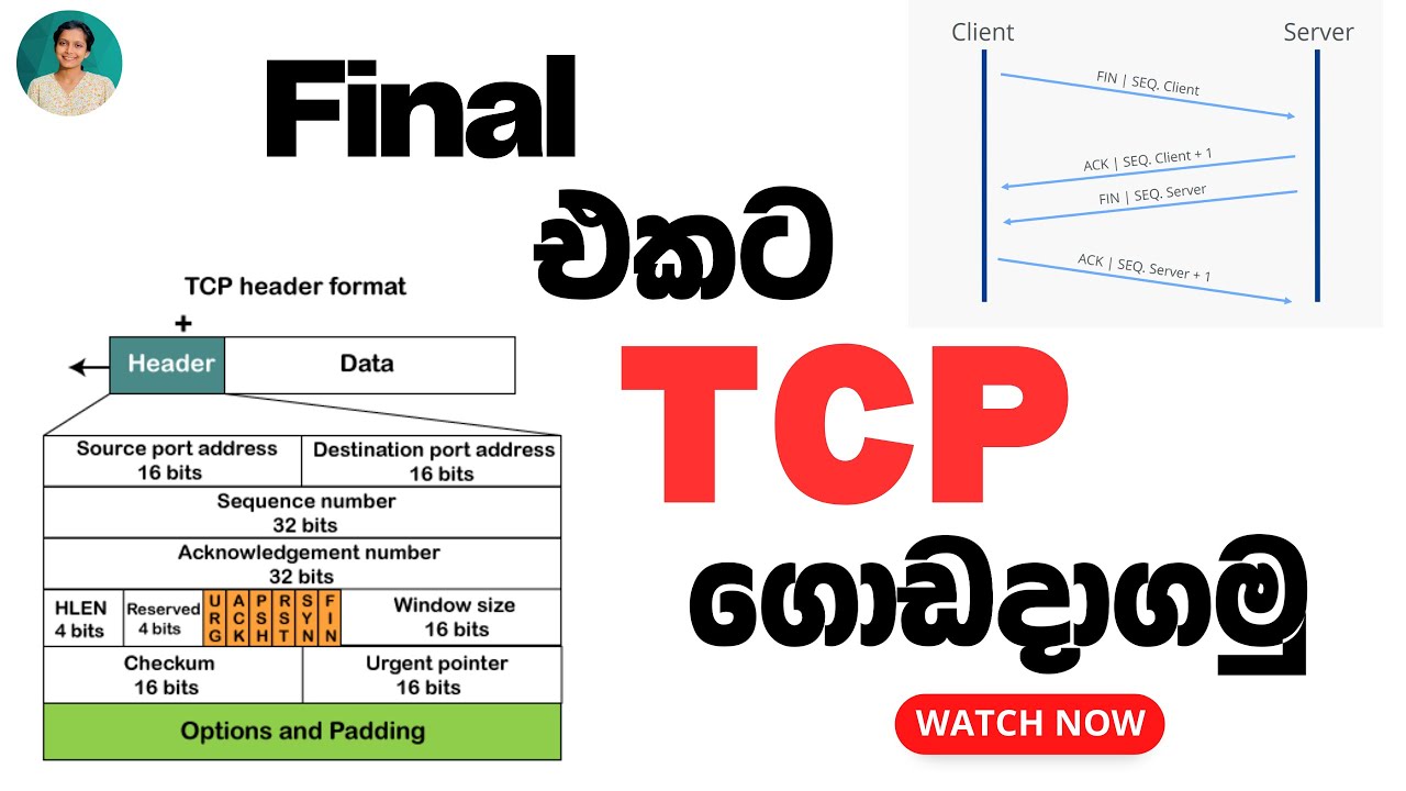 TCP Header and Data Transmission ප්‍රශ්නෙ  හරියටම හදමු.