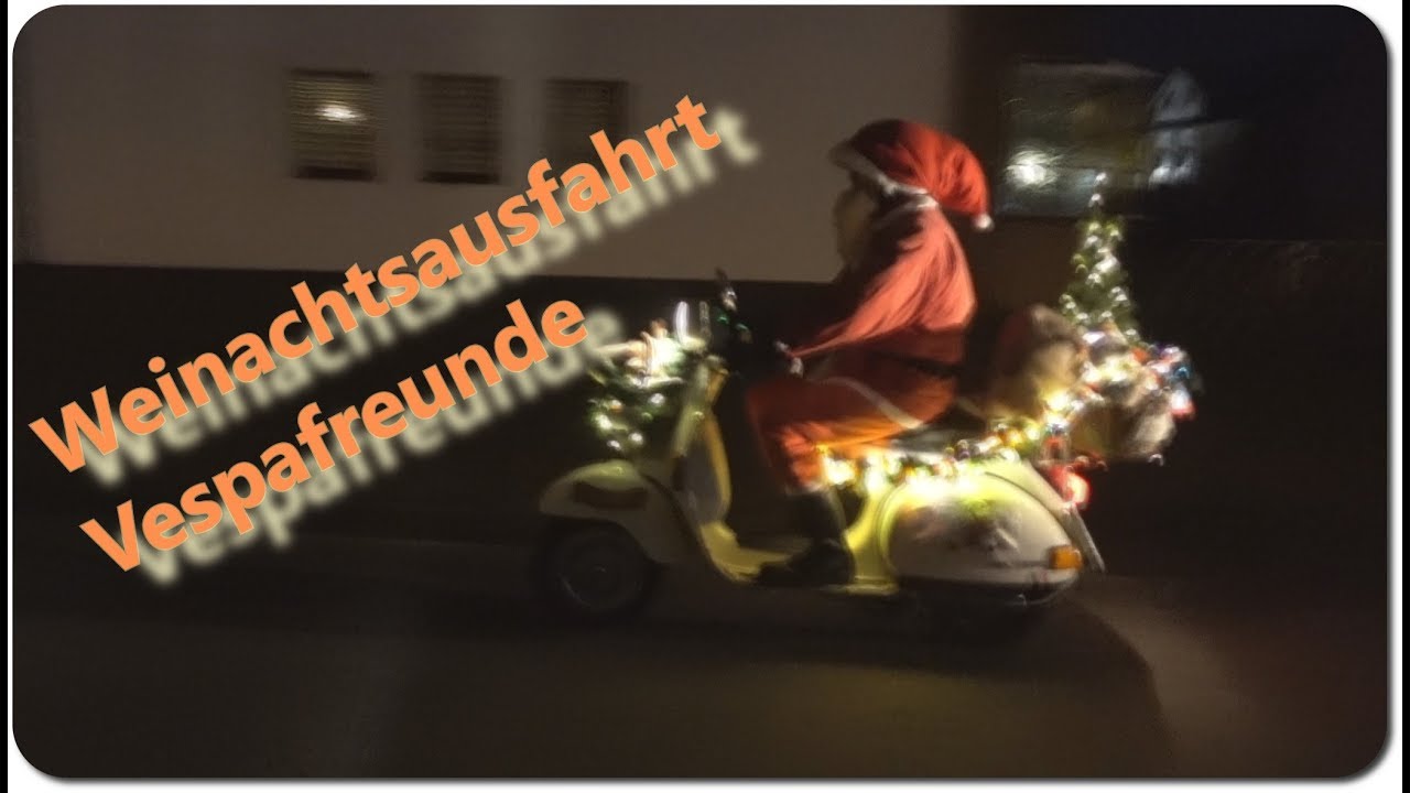 Weihnachtsausfahrt - Vespafreunde Haltern | Besuch Weihnachtsmarkt | 4k