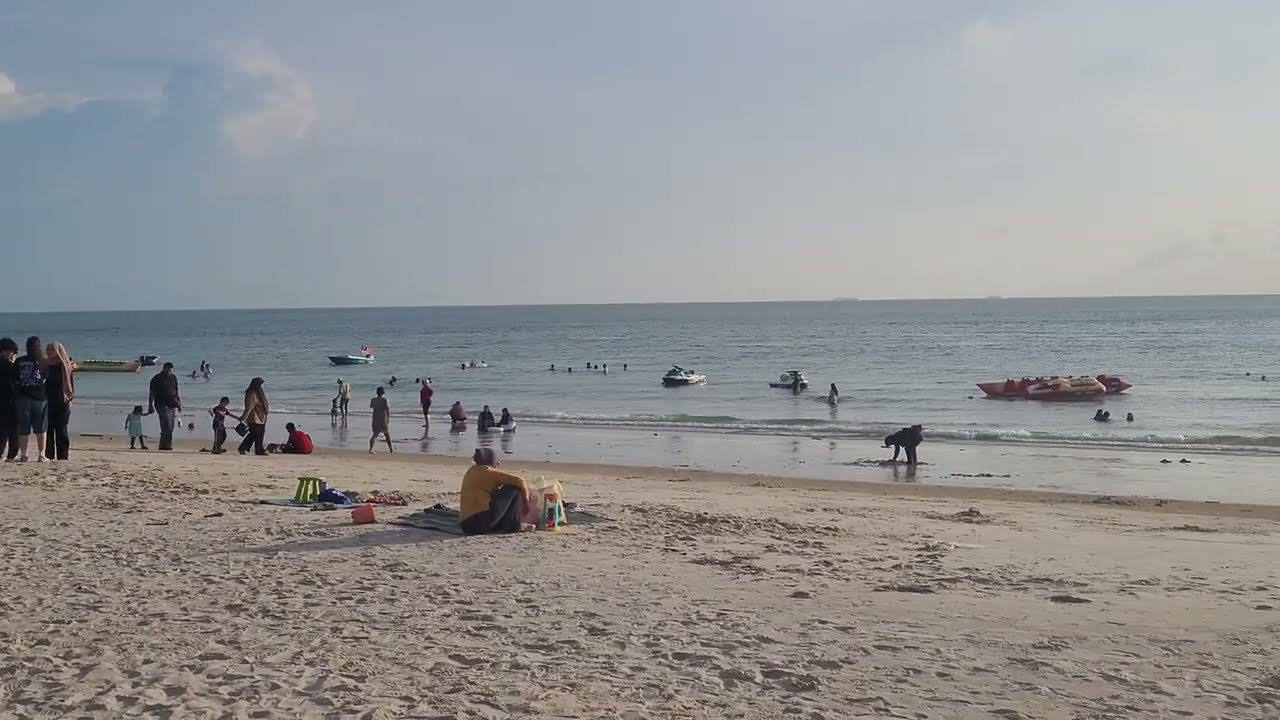 Melawat Pantai Teluk Kemang, Port Dickson 🌊 Bersama Ariff | View Depan Pantai Cantik