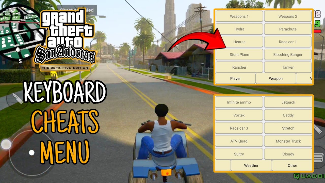 How to Install Keyboard Cheat Menu in GTA San Andreas Definitive Edition Android | Cleo