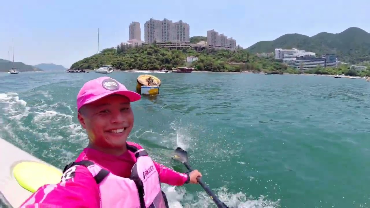 Brown On Waves 🏄🏄 My first wakesurf on the 22kg Nelo 510 SurfSki！！