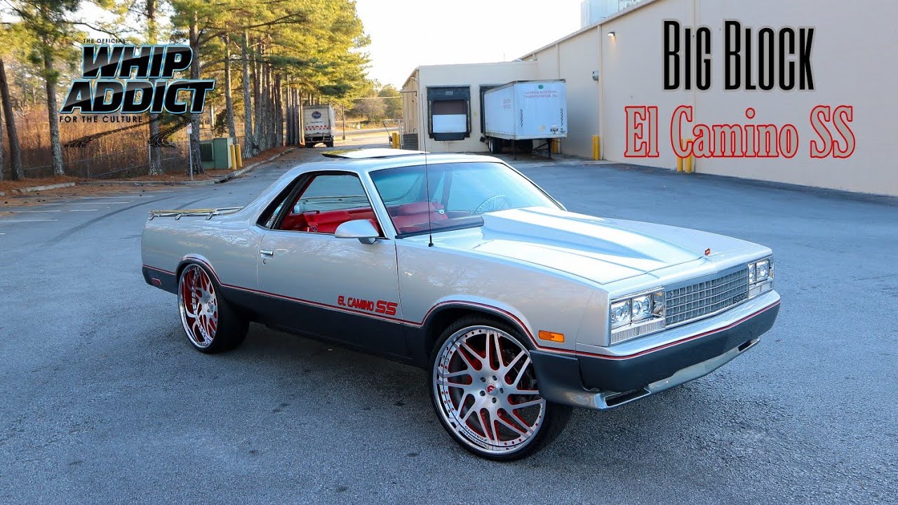 Эксклюзив от WhipAddict: большой блок Chevrolet El Camino SS, полностью красный салон, кастомные ...
