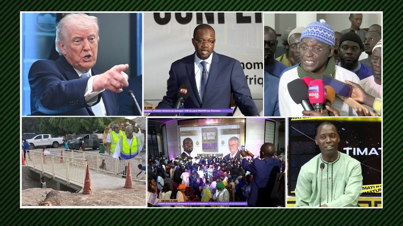 SONKO MAITRE DU MONDE...TRUMP N'EST PAS UN HOMME DE PAIX...GR&Eacute;VE TRANSPORTEURS PROLONG&Eacute;E DE 72H...
