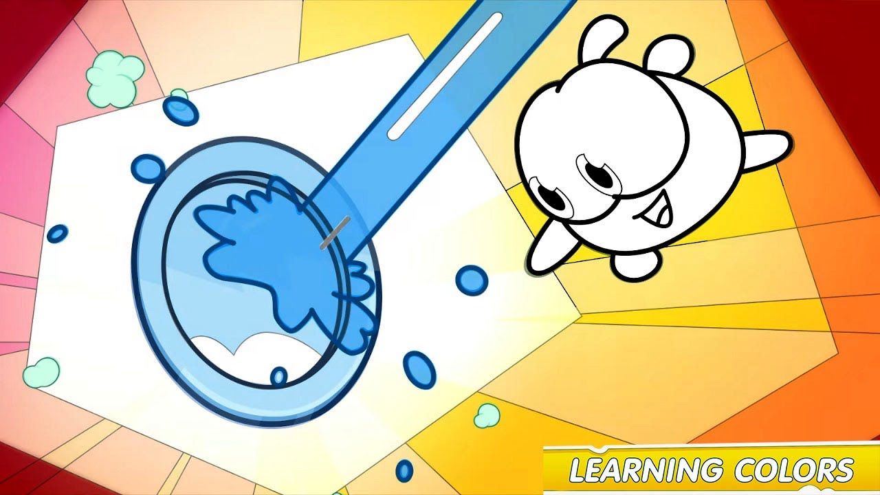 Colouring Book - Learning colours with Om Nom: Wash Up!