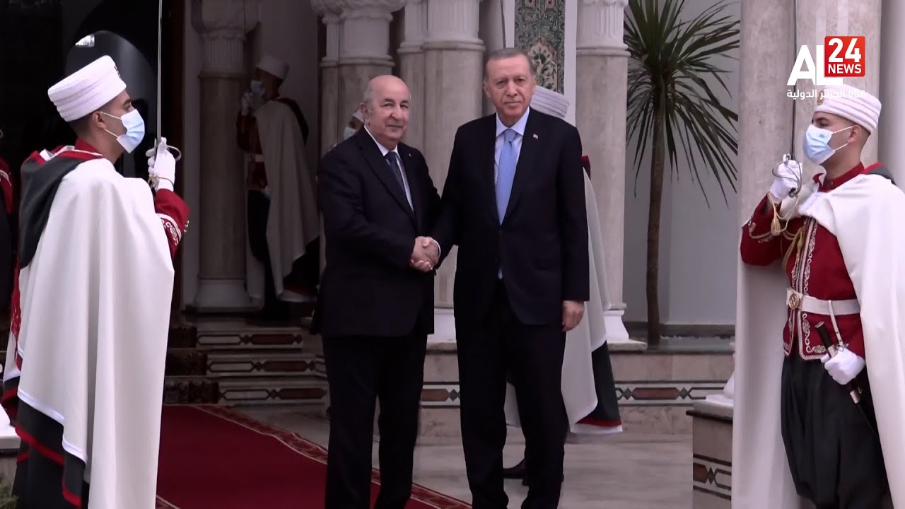 الجزائر- تركيا | الرئيس تبون يستقبل نظيره التركي بقصر المرادية
