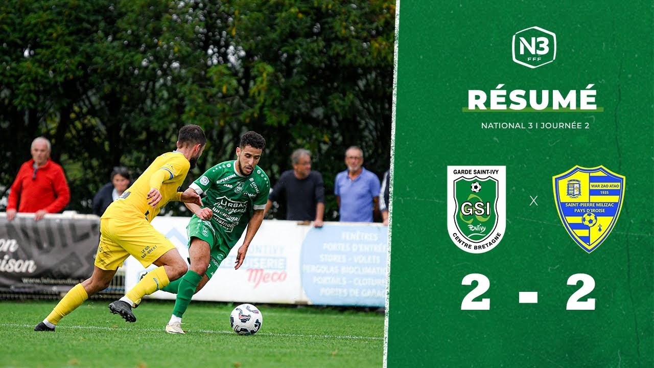 R&eacute;sum&eacute; National 3 - 2&egrave;me journ&eacute;e I GSI Pontivy - Saint-Pierre Milizac (2-2)