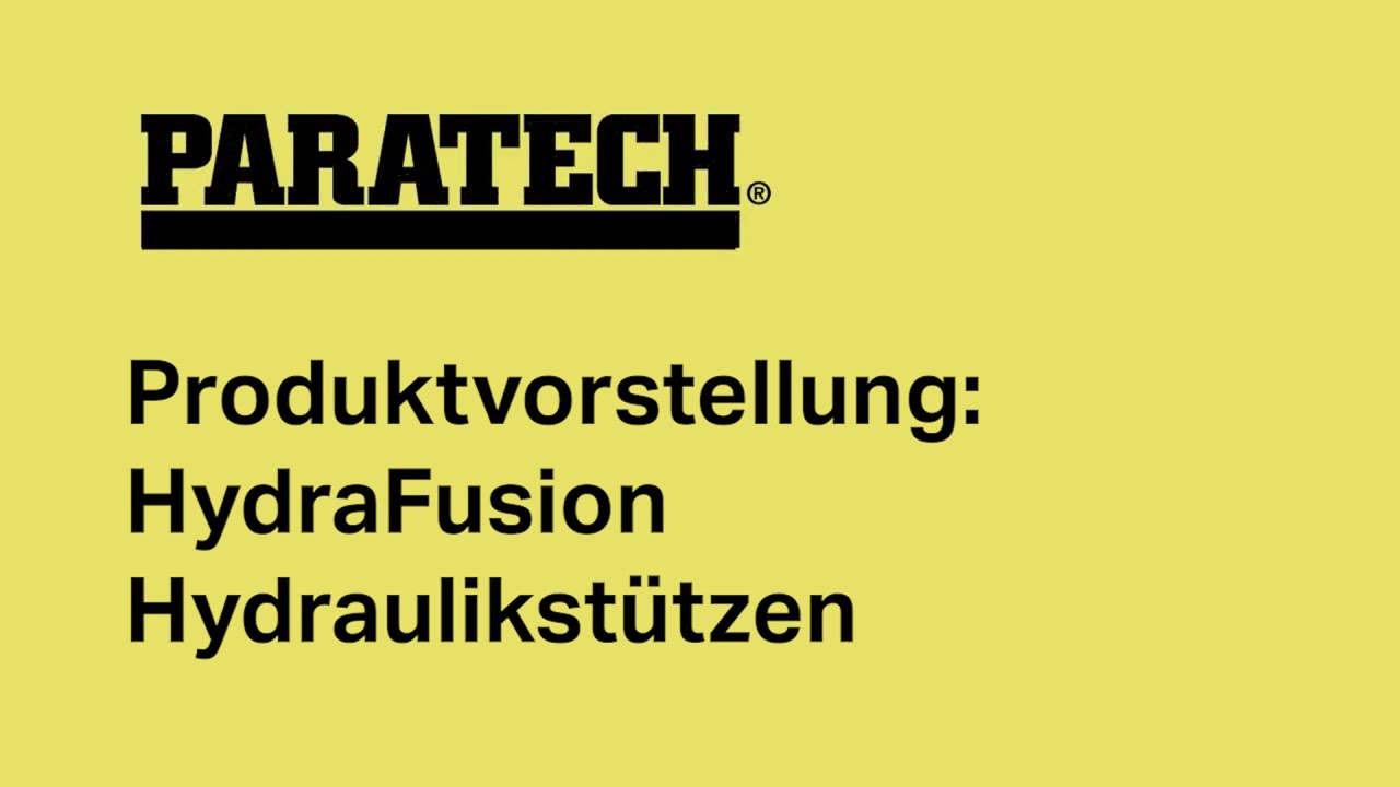 Produktvorstellung: HydraFusion Hydraulikstützen