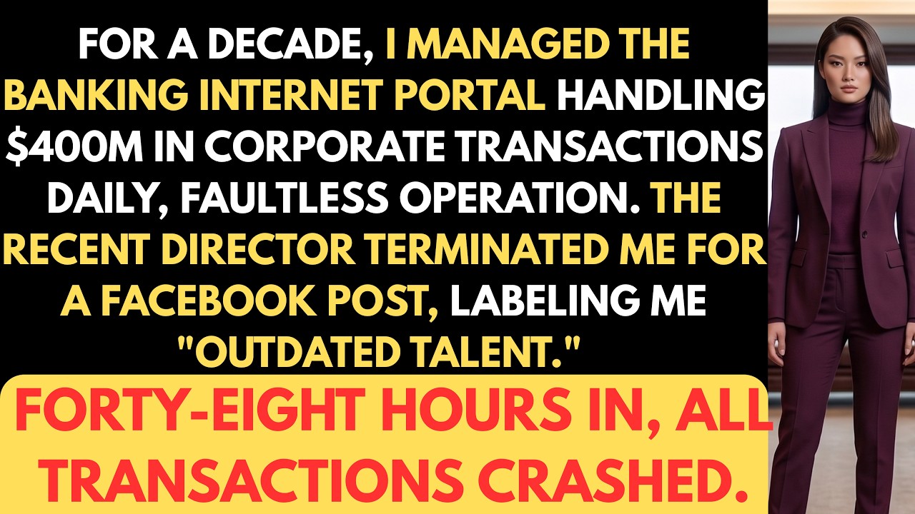 I Was Fired as &ldquo;Outdated Talent&rdquo; &mdash; 48 Hours Later the Bank&rsquo;s $400M System Collapsed