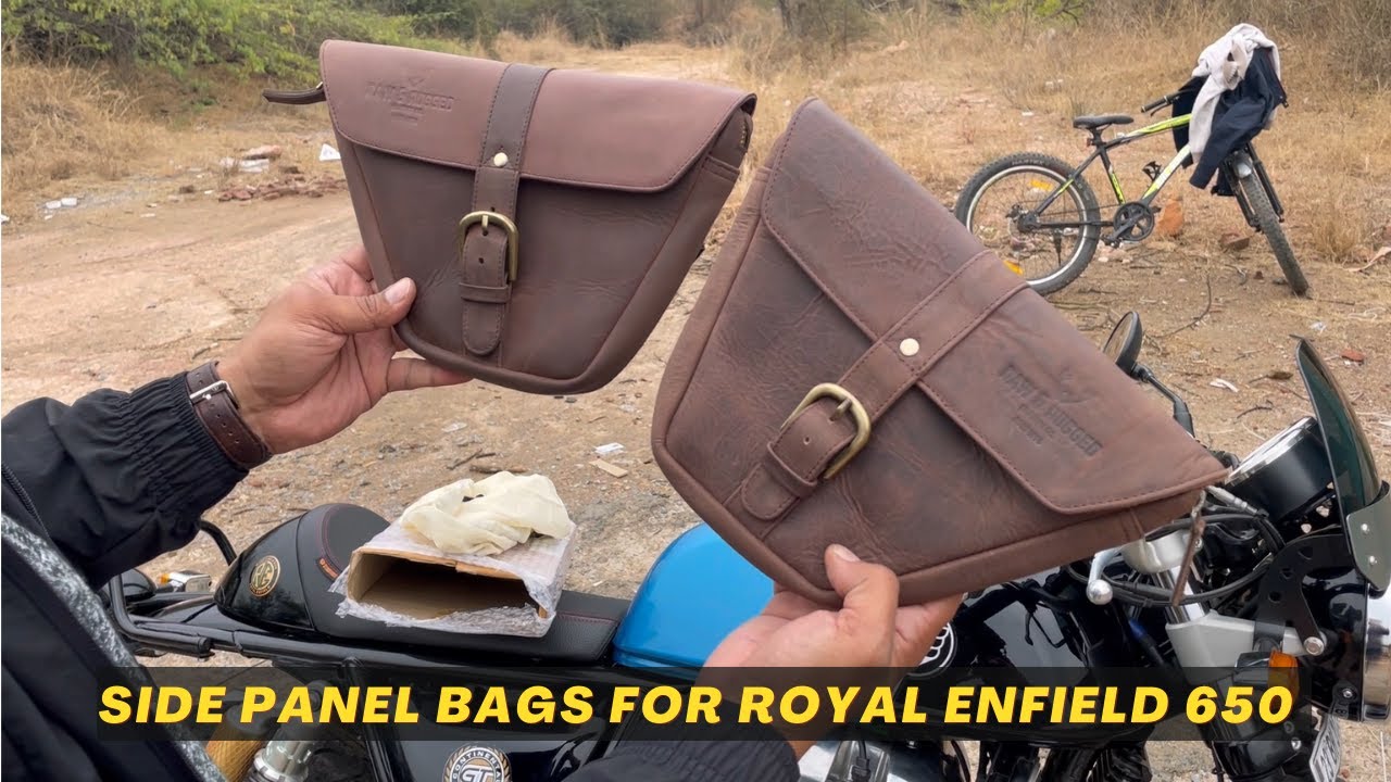 Raw and Rugged side panel bags for Royal Enfield Continental GT 650/ Interceptor 650🔰🔰
