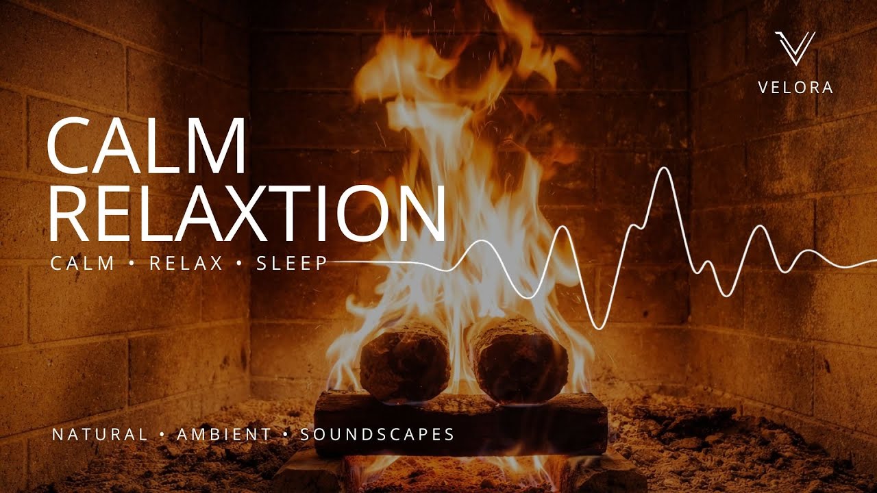 Evening Music | Relaxing Fireplace Sounds, Meditative Ambient & Stress Relief