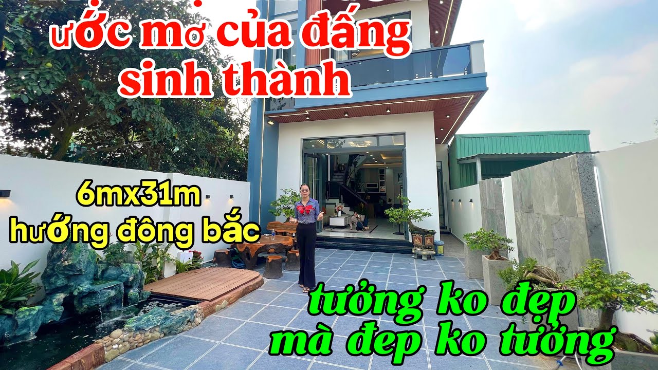 Biệt thự sân vườn ước mơ tuổi già 6mx31m đông bắc giá tong 4 ti 600 triệu shr đã hoàn công gần chợ 