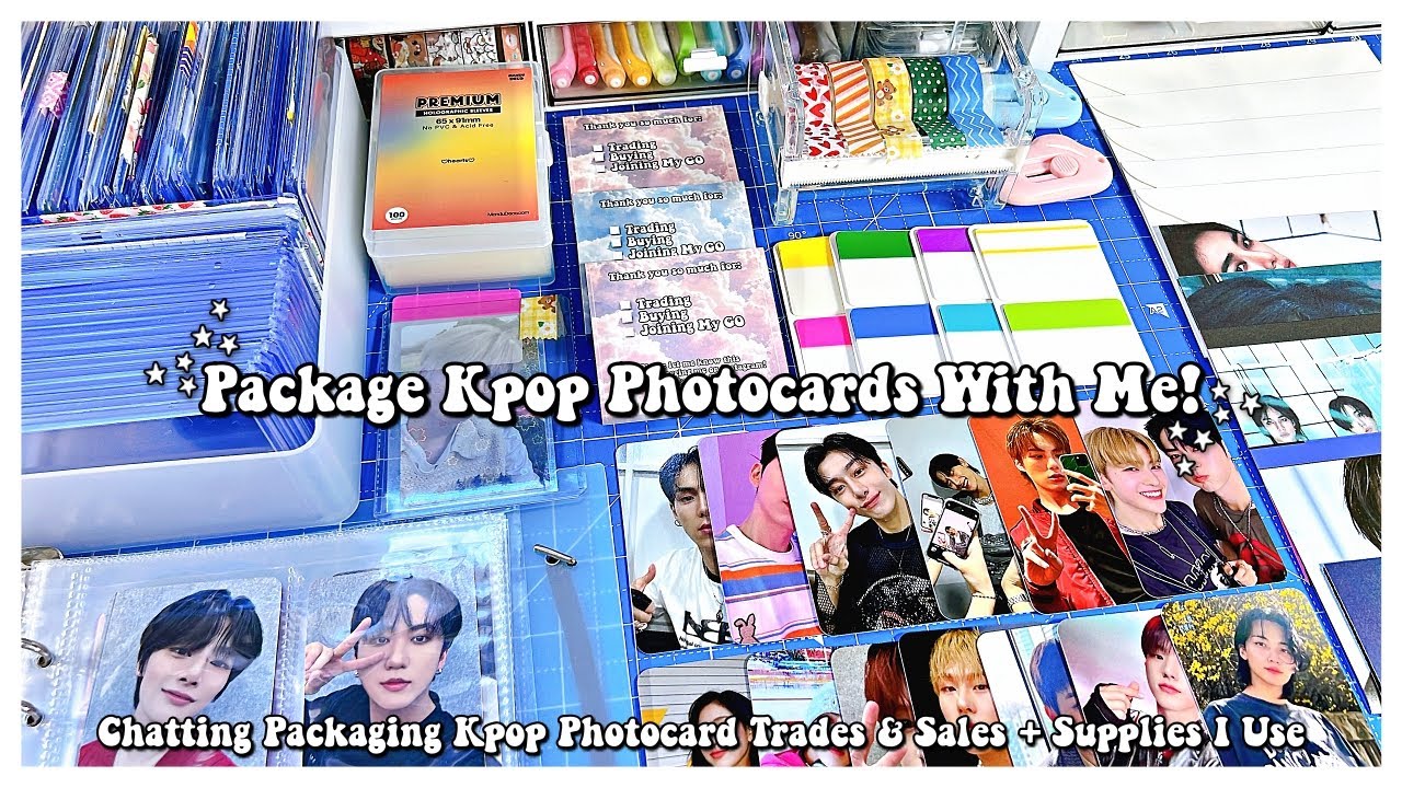 Package Kpop Photocards With Me (Chatty, Realtime)! ✰ Pack & Chat #1