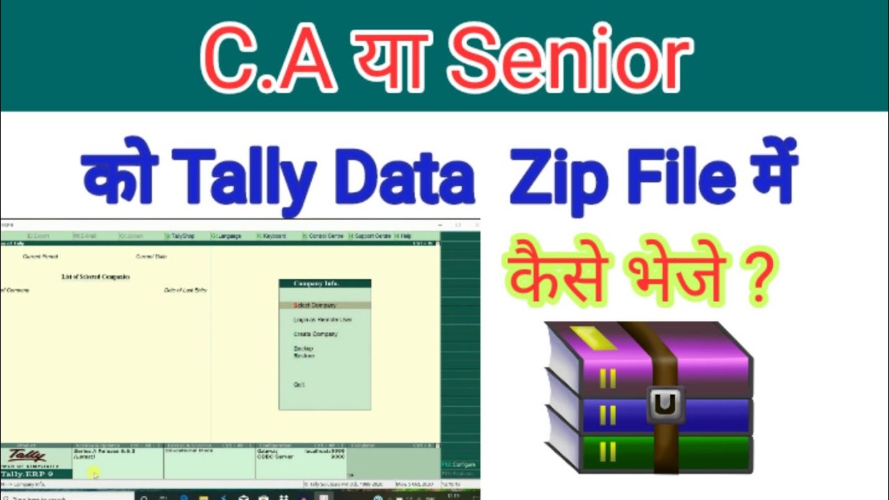 How To Convert Zip File to tally|| How to  use zip file to tally