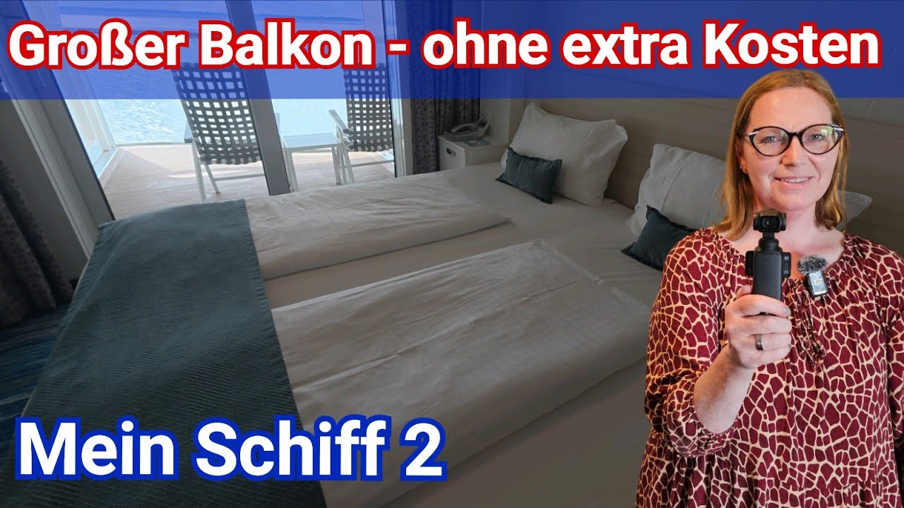 Mein Schiff 2 - Balkonkabine 11109 - Kabinenrundgang 