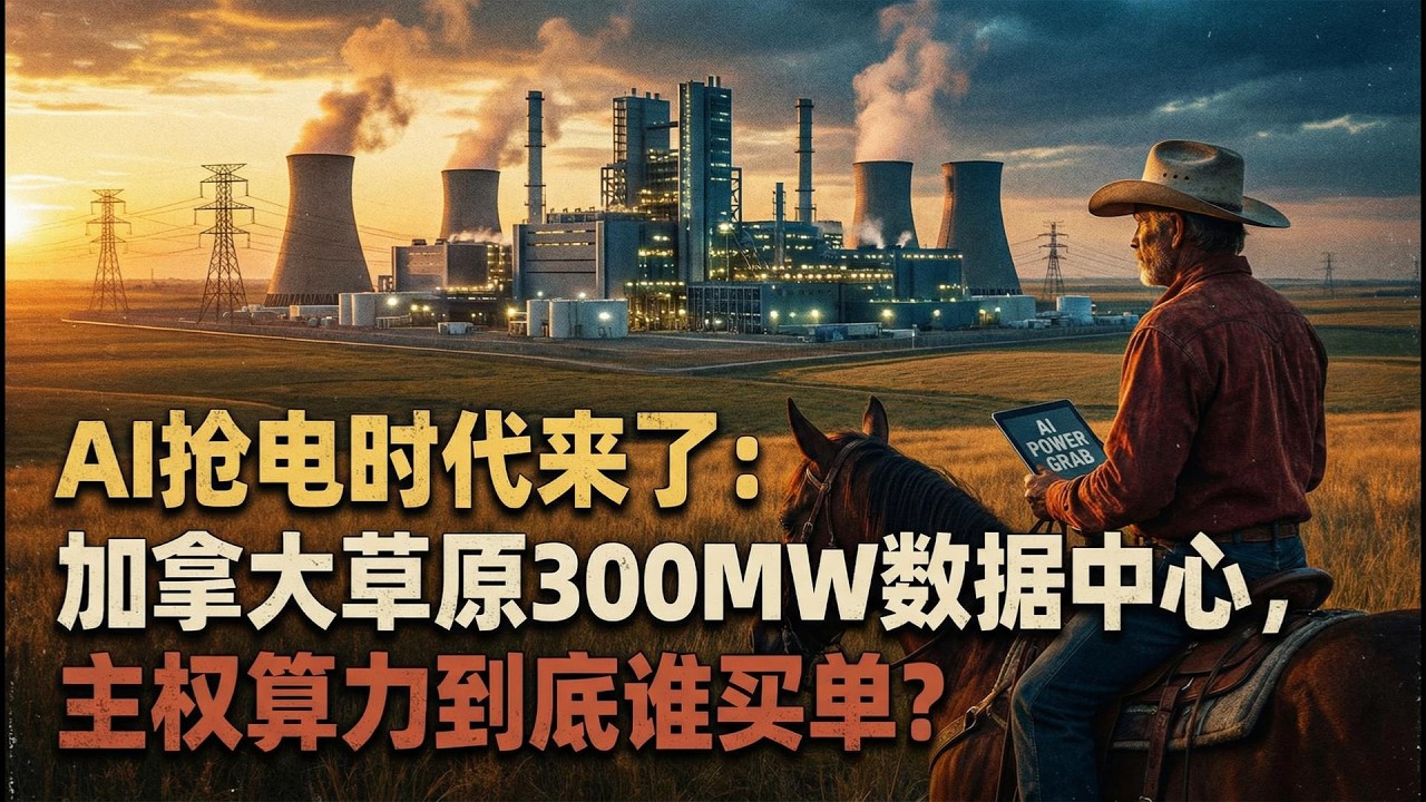 【Boss说加拿大】AI抢电时代来了：加拿大草原300MW数据中心，主权算力到底谁买单？